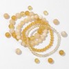 BRINJOY 4PCS Solar Plexus Chakra Bracelet Set - Citrine Crystal Energy Healing Stackable Bracelets for Confidence & Creativity, Yellow - 4 of 4