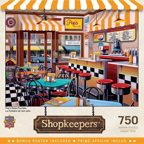 MasterPieces Inc Pops Soda Fountain 750 Piece Jigsaw Puzzle - image 1 of 4