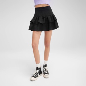 Women's Plaid Ruffle Mini Skirt - Wild Fable™ - 1 of 4