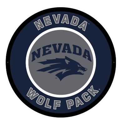 Evergreen Ultra-Thin Edgelight LED Wall Decor, Round, University of Nevada- 23 x 23 Inches Made In USA