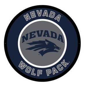 Evergreen Ultra-Thin Edgelight LED Wall Decor, Round, University of Nevada- 23 x 23 Inches Made In USA - 1 of 4