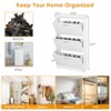 KTMBDW Shoe Cabinet with 3 Flip Drawers, Hidden Wood Shoe Cabinet, Freestanding Shoe Storage Cabinet for Entryway, Hallway, White - 3 of 4
