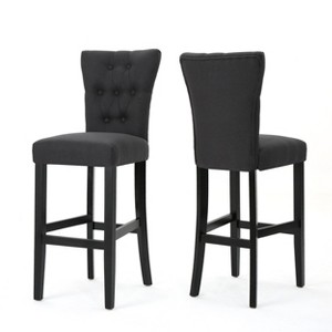 GDFStudio Hazel Contemporary Upholstered Tufted 30 Inch Barstools (Set of 2) - 1 of 4