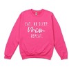 Simply Sage Market Eat. No Sleep. Mom Repeat. Sweatshirt - M - Raspberry - 2 of 4