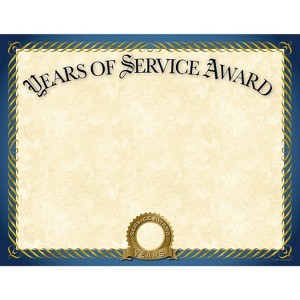 Great Papers Years of Service Certificates 8.5" x 11" 20/Pack (2015113) - 1 of 2