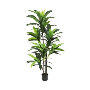 Dracaena Artificial Plant Indoor with Planter, Faux Dracaena Tree No Maintenance, Realistic Leaves, Artificial Plants Indoor for Home, Room Porch - 1 of 4