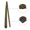 Allegra K Men's Polka Dots Business Wedding Pocket Square Clip Cufflinks Necktie Sets - 2 of 4