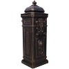 Vynxaria Bronze Garden Floor Mailbox - Large-Capacity Outdoor Postbox with Vintage Design, 48" Tall - 3 of 4