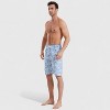 Anna-Kaci Men's Floral Print Board Shorts with Cargo Pocket and Adjustable Drawstring Waistband - 4 of 4