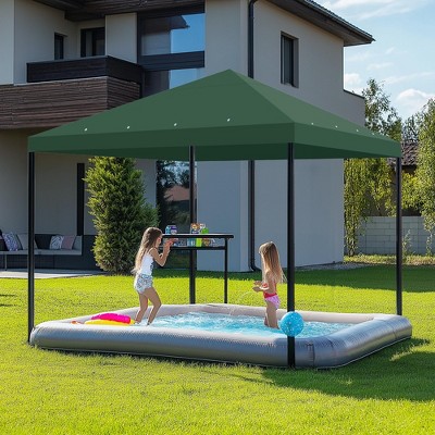 Green Polyester Outdoor Gazebo Replacement Canopy Cover