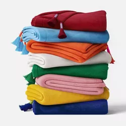 Plush Throw Blanket with Tassels - Opalhouse™