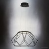 Urban Ambiance Luxury Minimalist Indoor Pendant,  9-5/16''H x 17-15/16"W x 17-15/16''D,  Matte Black Finish, UHP4581 - 3 of 4