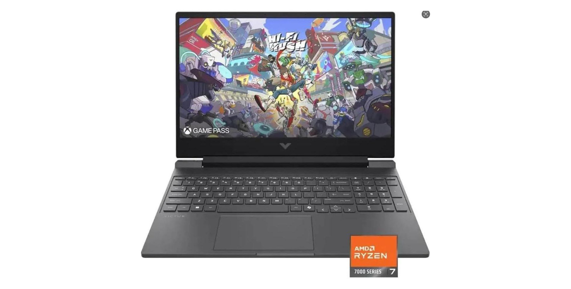 HP Victus 15.6" FHD IPS 144Hz Gaming Laptop, AMD Ryzen 7, 16GB DDR5 RAM, 512GB SSD, NVIDIA GeForce RTX 4050 6GB, Silver (BM4X8UA)