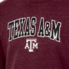 NCAA Texas A&M Aggies Men's Heathered Crew Neck Fleece Sweatshirt - 3 of 3