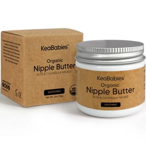 KeaBabies Organic Nipple Butter, Natural Nipple Cream Safe for Breastfeeding Moms, 2oz - 1 of 4