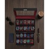 20-Slot Watch Box, Watch Case with Glass Lid, 2 Layers, Lockable Watch Display Case, Black Synthetic Leather - 4 of 4