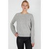 JENNIE LIU Women's 100% Pure Cashmere Extra Cozy Thermal Raglan Crew Neck Sweater - 3 of 4