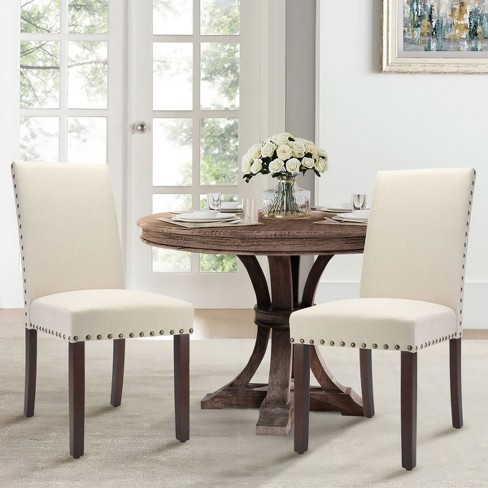 Upholstered Parsons Dining Chairs Set Of 2 high Back Padded Chairs side Chairs wooden Restaurant Kitchen Dining Room Chairs cuddlewood Target