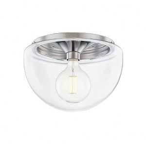 Mitzi Grace 1 - Light Flush Mount in  Polished Nickel Clear Glass Shade  Shade - 1 of 1