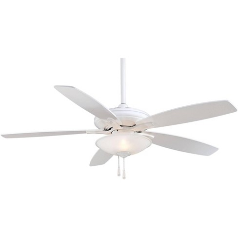 52" Minka Aire Modern Indoor Ceiling Fan with LED Light White Frosted Glass for Living Room Kitchen Bedroom Family Dining Home - image 1 of 4