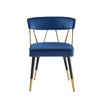 Best Master Furniture,Aireys Velvet Armless Chair (Set of 2) - 2 of 3