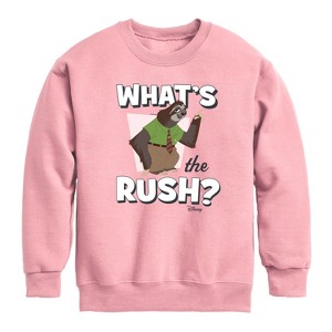 Boys' - Disney - What's The Rush Graphic Long Sleeve Fleece Sweatshirt - 1 of 3