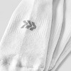 Women's Extended Size Cushioned 6+1 Bonus Pack Athletic Ankle Socks - All In Motion™ White 8-12 - 3 of 3