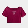 Women's Short Sleeve Off the Shoulder Boxy T-Shirt - Wild Fable™ - 4 of 4