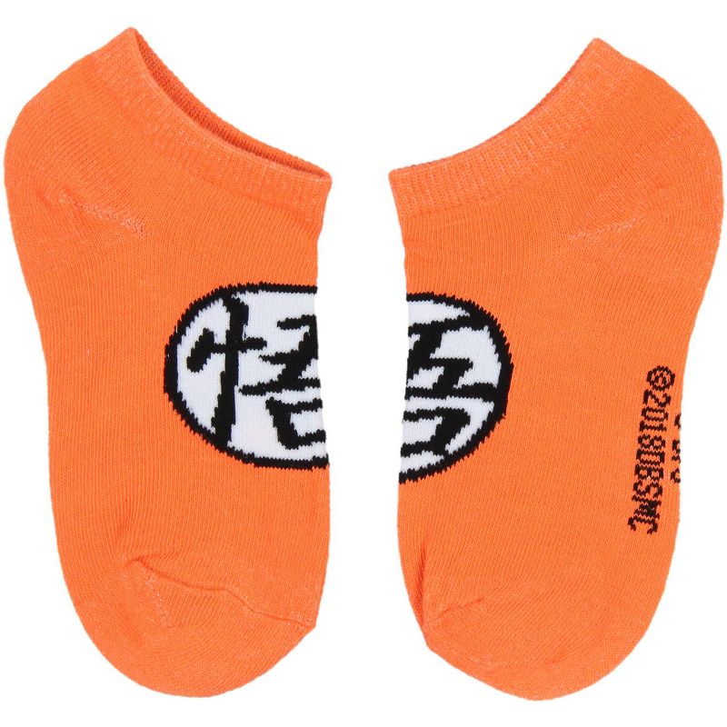 Dragon Ball Z Boys' Socks Goku Kame Symbols 4 Pairs Kids Ankle No Show Socks Multicoloured, 5 of 6