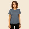 Dalix Smile Face Embroidered Soft Cotton Short Sleeve T Shirt Womens - 2 of 4