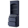 JUJABU 83.7" Modern Freestanding Tall Kitchen Pantry with Faux Marble Top, 5 Drawers & Adjustable Shelves - 2 of 4