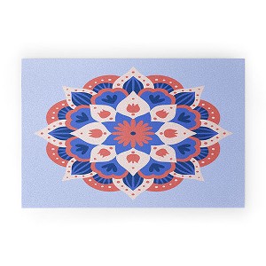 Angela Minca Modern floral mandala Welcome Mat - Deny Designs - 1 of 3