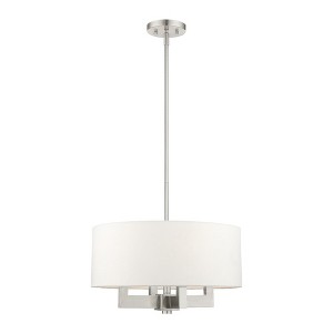 Livex Lighting Cresthaven 4 - Light Chandelier in  Brushed Nickel - 1 of 1