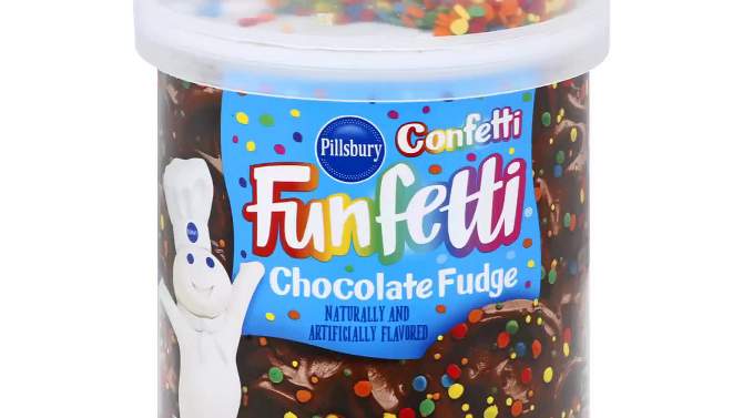Pillsbury Funfetti Confetti Chocolate Fudge Frosting -  15.6oz, 2 of 8, play video