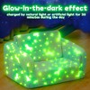 Hooseng Toddler Couch, 2-in-1 Glow-in-The-Dark Plush Kids Fold-Out Sofa, Convertible Kids Sofa to Lounger with Straight Armrests for Boys & Girls - 4 of 4