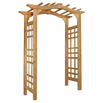 Westwood 18" Cedar Arbor Garden Decorative Structures - Brown - Arbors - Vita