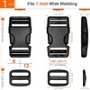 Itopfox Heavy Duty Nylon Webbing Straps with Quick Release Buckles and Tri-Glide Sliders for DIY Repair and Outdoor Gear - 2 of 4