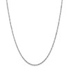 Black Bow Jewelry 1.7mm 10k White Gold Polished Singapore Chain Necklace - 3 of 4
