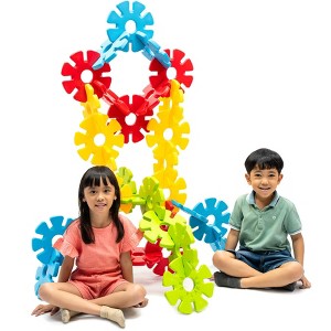 Brain Flakes 40 Piece Big Clicks Set - A Great Stem Toy for Both Boys and Girls - 1 of 4