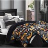 Chanasya Gold Fox Print Throw Blanket - Reversible Fluffy Faux Shearling - 3 of 4