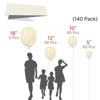 PartyWoo Balloons Beige Cream Ivory 18 12 10 5 Inch 140 pcs - 2 of 4