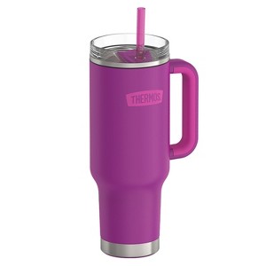Thermos® 40-Oz. Stainless Steel Cup-Holder Mug with Straw - 1 of 4