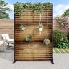Lirago 72 in Garden Fence Panels Galvanized Outdoor Privacy Screen - 3 of 4