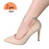 INSPIRE CHIC Women's Heels Shoe Straps Replacement with Buckle Detachable PVC Ankle Crossover Shoe Laces 2 Pairs - 4 of 4