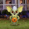 Gemmy Airblown Inflatable Stylized Stripe w/No Candy After Midnight JOL WB, 3.5 ft Tall, Multicolored - 2 of 4