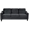 CAVINAS Velvet Sofa,Modern Couch with U-Shaped Spring Support - Chenille Fabric for Living Room,Bedroom,Office - 2 of 4
