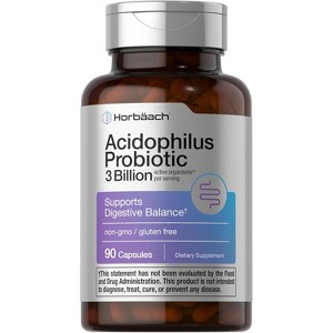 Horbaach Probiotic for Women & Men | 3 Billion CFU | 90 Capsules - 1 of 4