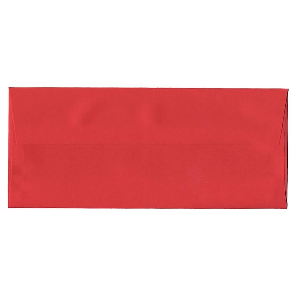 Photos - Envelope / Postcard JAM Paper Brite Hue #10 Envelopes 4 1/8 X 9 1/2 50 per pack Red