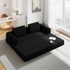 Racxily Convertible Sofa Bed with Pillow - Corduroy Folding Couch, Loveseat Sofa for Living Room, Bedroom, Lounge - 3 of 4
