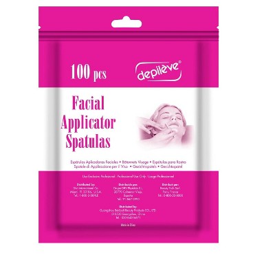 Depileve Wooden Facial Applicators — Waxing Applicator Sticks — Box of 100